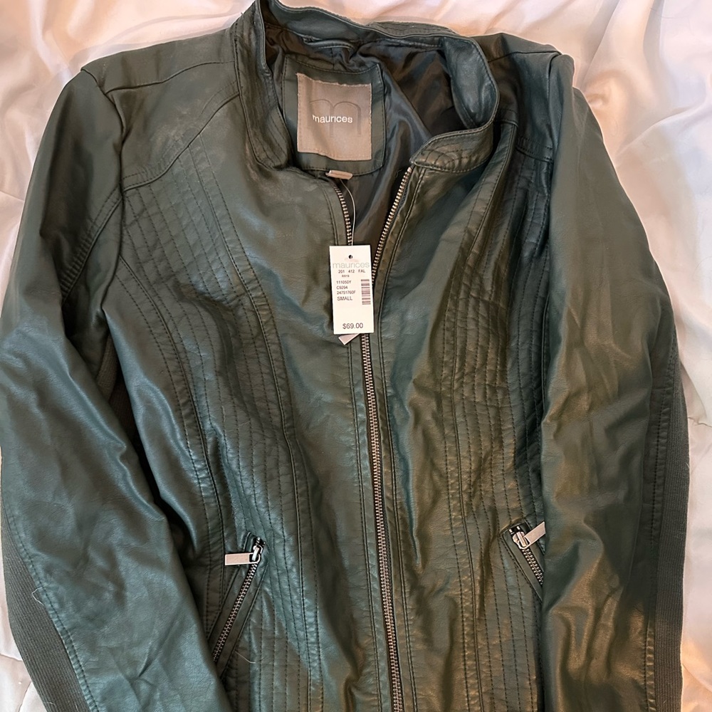 NWT Maurices Faux Leather Jacket